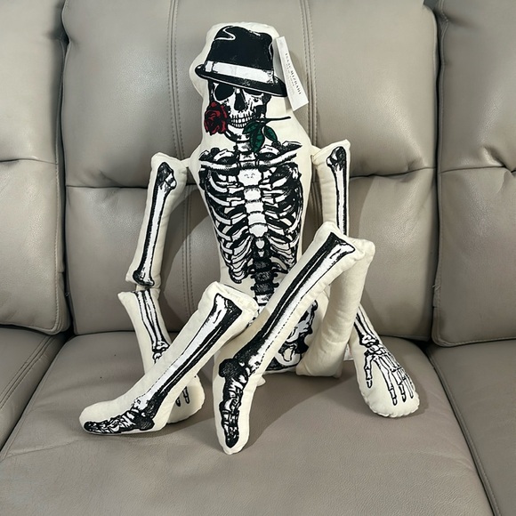 Isaac Mizrahi Other - Isaac Mizrahi Skeleton Pillow